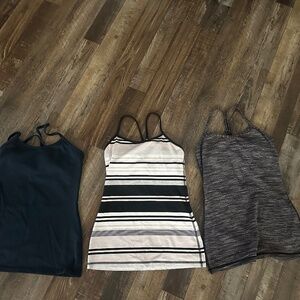 LULULEMON SET OF POWER Y TANKS AND OTHER TANKS SZ4 EXCELLENT LIKE NEW